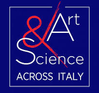 Logo Art and Science: contine la scritta bianca Art - Science e And in rosso. In basso "Acrosso Italy"